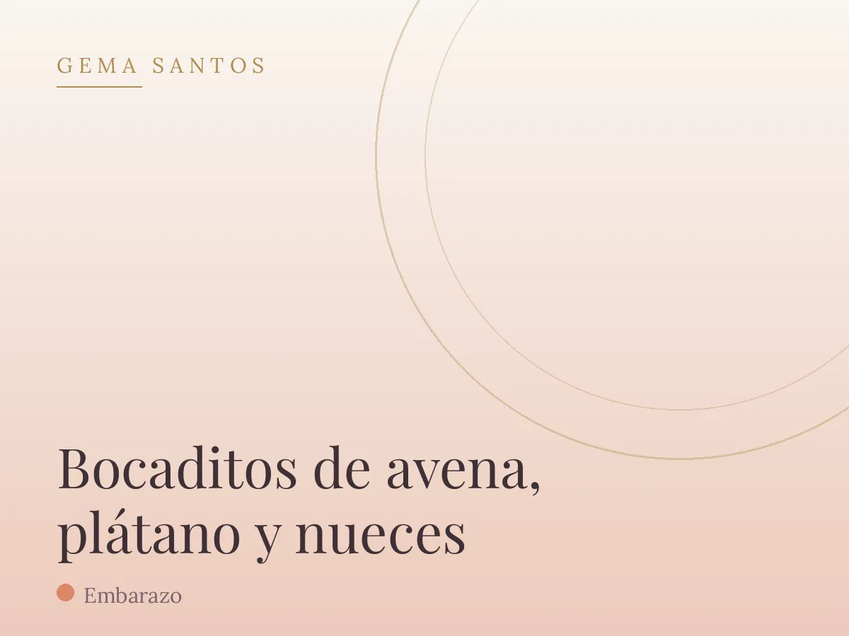 Bocaditos de avena, plátano y nueces