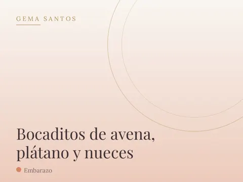 Bocaditos de avena, plátano y nueces