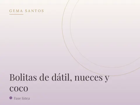Bolitas de dátil, nueces y coco