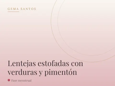 Lentejas estofadas con verduras y pimentón